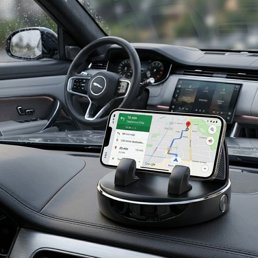 Verotixacosh 360° Rotational Dashboard Phone Holder - Universal Car Mount with Adjustable Viewing Angles for Secure Navigation