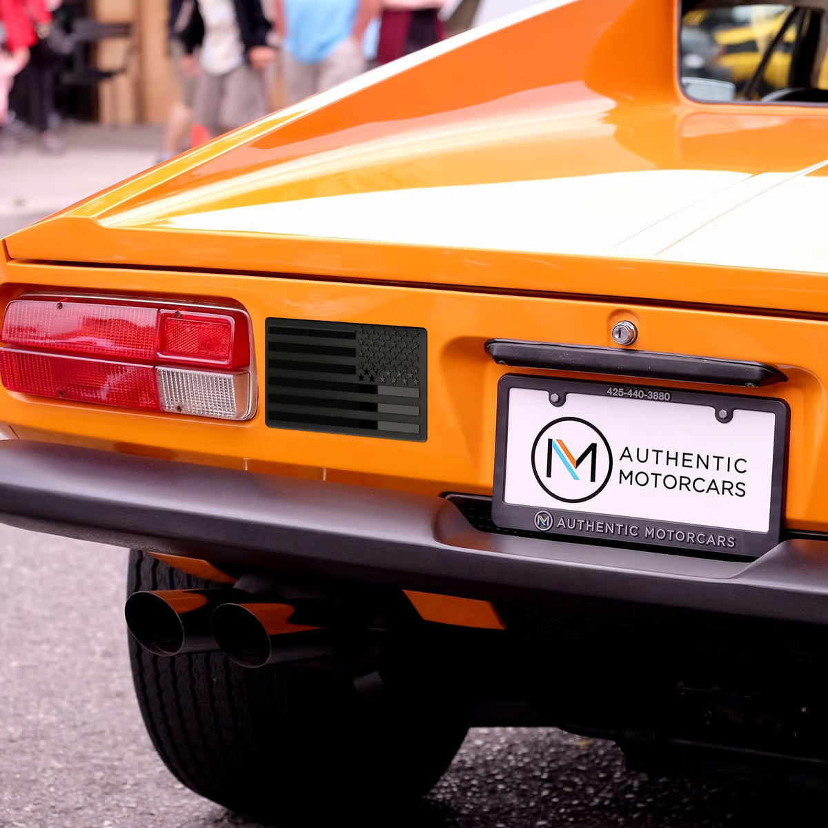 Snuffcup® 3D American Flag Emblem Decal - Aluminum Alloy Material (Not Plastic)