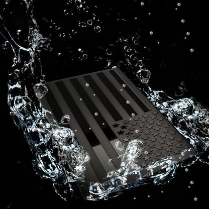 Snuffcup® 3D American Flag Emblem Decal - Aluminum Alloy Material (Not Plastic)